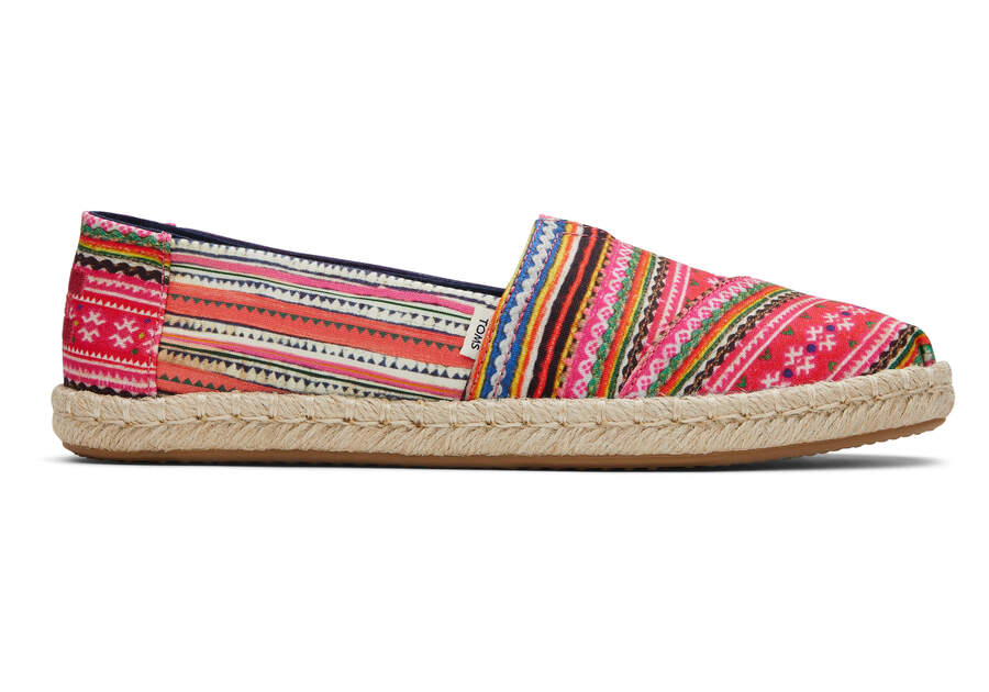 Buy Toms Espadrille NZ - Womens Hmong Tapestry Rope Multicolor